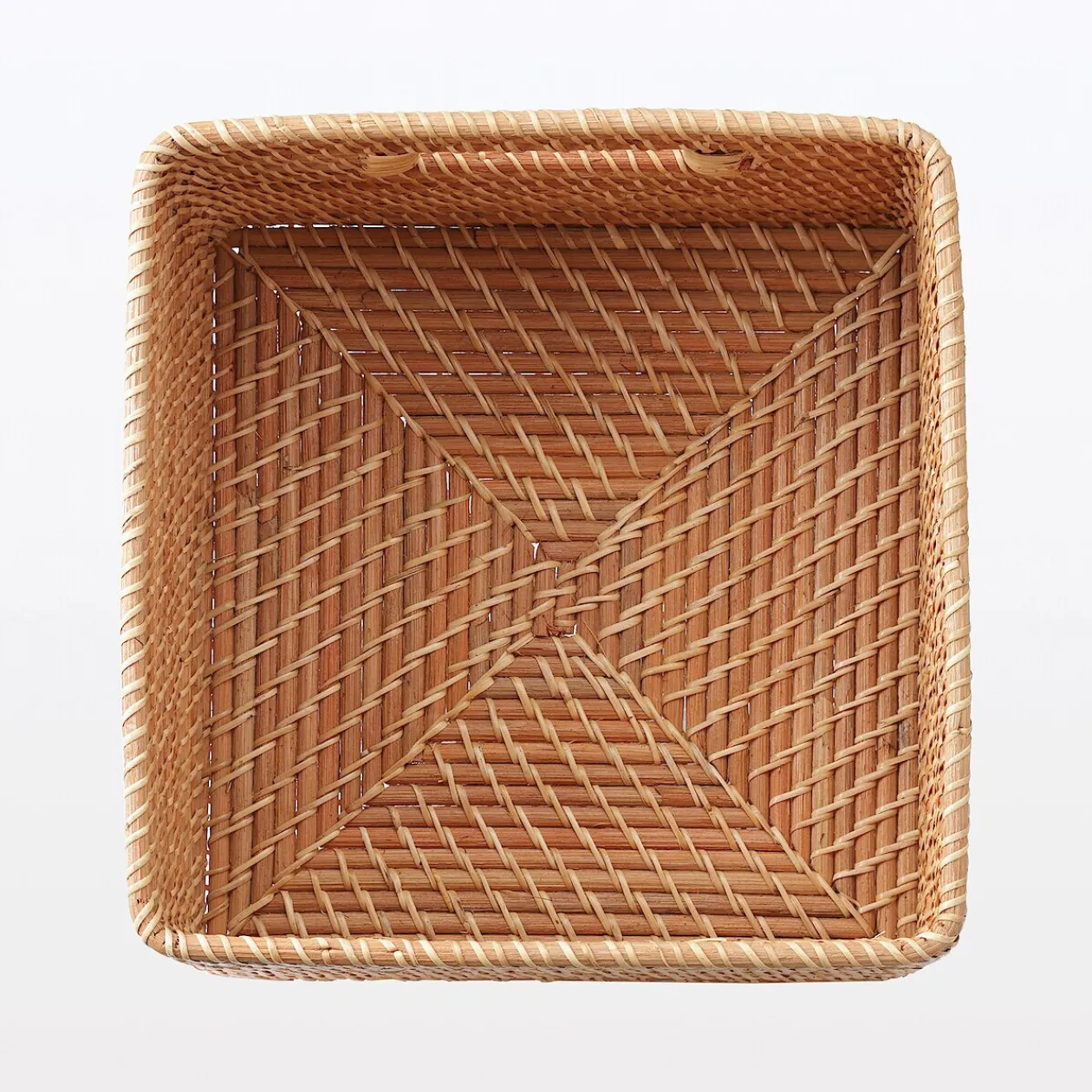 Rangements En Rotin^Muji Panier carré en rotin L35X P36X H24cm