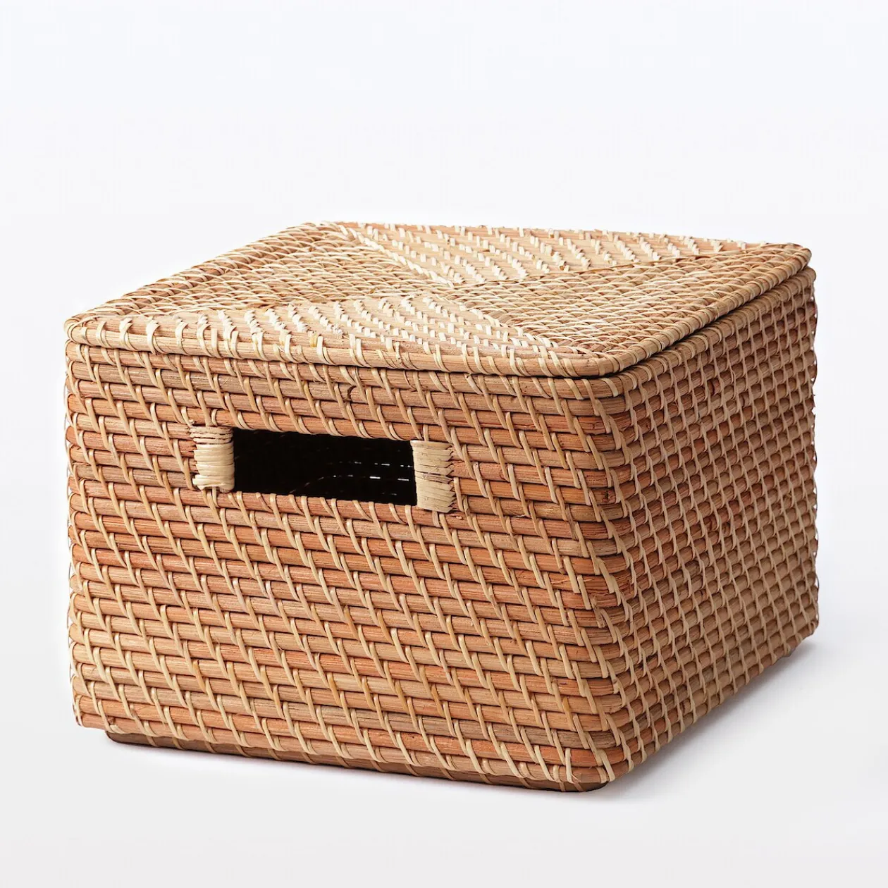 Rangements En Rotin^Muji Panier carré en rotin L35X P36X H24cm