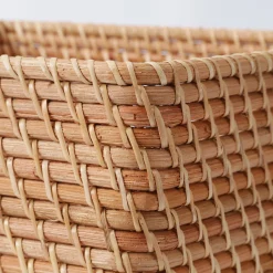 Rangements En Rotin^Muji Panier carré en rotin L35xP36xH16cm