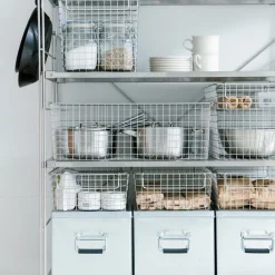 Rangements En Métal^Muji Panier en fil d'acier inoxydable L37X P26X H12cm