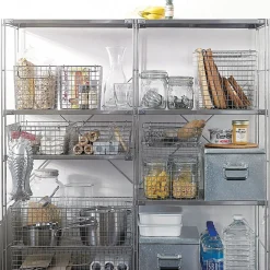 Rangements En Métal^Muji Panier en fil d'acier inoxydable L37X P26X H12cm