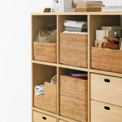 Rangements En Rotin^Muji Panier en rotin L26x P36X H24cm