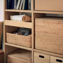 Rangements En Rotin^Muji Panier en rotin S L26xP36xH12cm