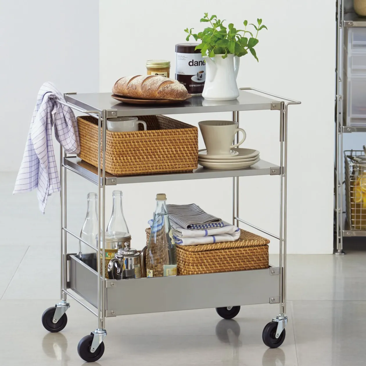 Rangements En Rotin^Muji Panier en rotin S L26xP36xH12cm