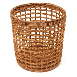 Rangements En Rotin^Muji Panier rond en rotin à tissage ouvert M