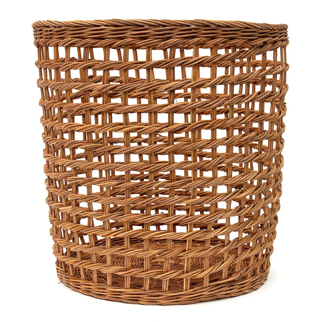 Rangements En Rotin^Muji Panier rond en rotin à tissage ouvert L