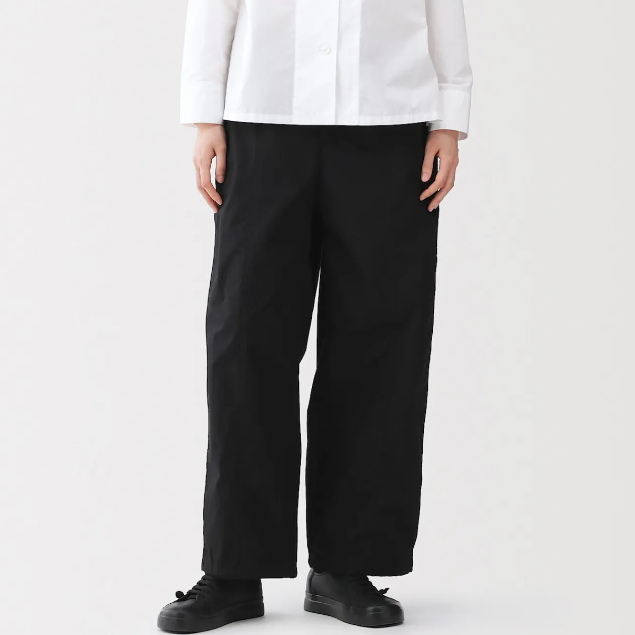 Pantalons, Jupes Et Shorts^Muji Pantalon à cordon de serrage en toile de coton léger pour femme