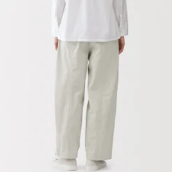 Pantalons, Jupes Et Shorts^Muji Pantalon à cordon de serrage en toile de coton léger pour femme