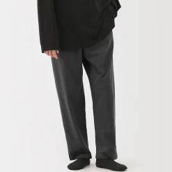 Pantalons, Jupes Et Shorts|Pantalons Et Shorts^Muji Pantalon à cordon en coton lisse unisexe