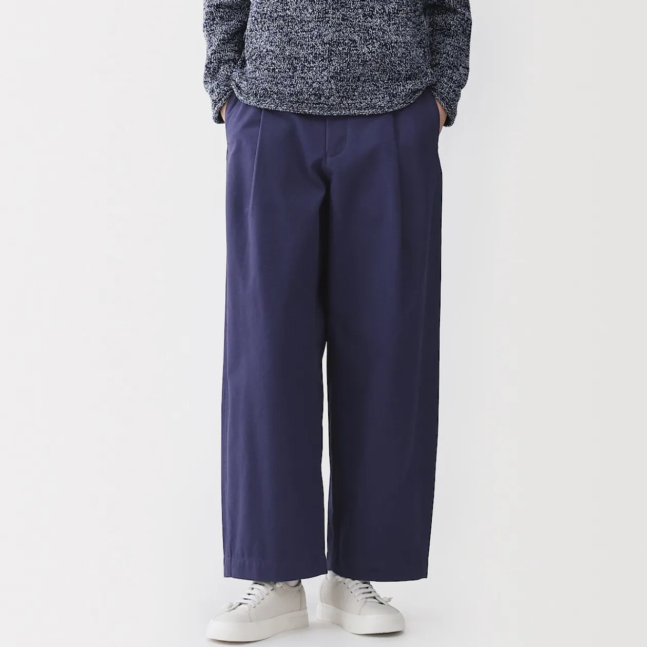 Pantalons, Jupes Et Shorts^Muji Pantalon à coupe cocon et à plis en toile de coton pour femme