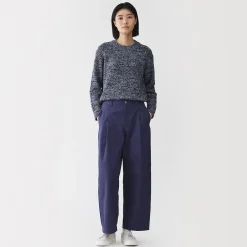 Pantalons, Jupes Et Shorts^Muji Pantalon à coupe cocon et à plis en toile de coton pour femme