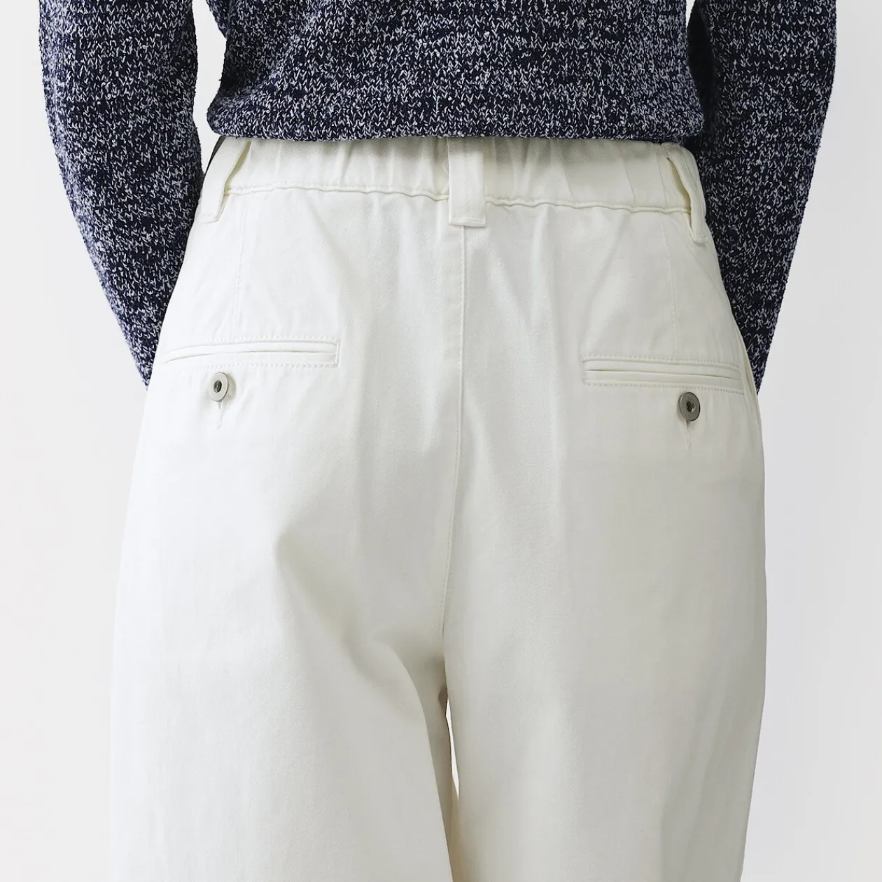 Pantalons, Jupes Et Shorts^Muji Pantalon à coupe cocon et à plis en toile de coton pour femme