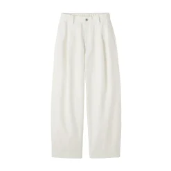 Pantalons, Jupes Et Shorts^Muji Pantalon à coupe cocon et à plis en toile de coton pour femme