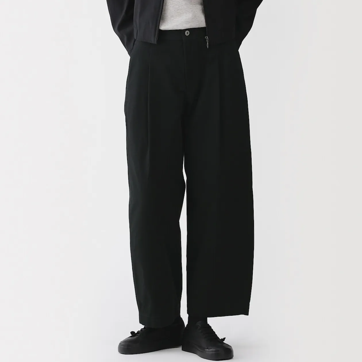 Pantalons, Jupes Et Shorts^Muji Pantalon à coupe cocon et à plis en toile de coton pour femme