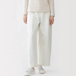 Pantalons, Jupes Et Shorts^Muji Pantalon à coupe cocon et à plis en toile de coton pour femme
