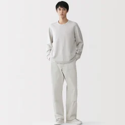 Pantalons Et Shorts^Muji Pantalon aux genoux renforcés en coton recyclé pour homme Blanc Cassé