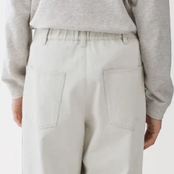 Pantalons Et Shorts^Muji Pantalon aux genoux renforcés en coton recyclé pour homme Blanc Cassé