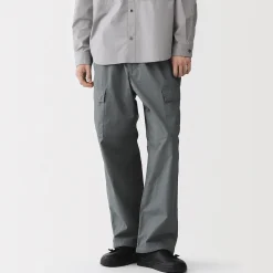 Pantalons Et Shorts^Muji Pantalon cargo à coupe Easy Fit en toile de coton léger pour homme