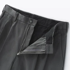 Pantalons Et Shorts^Muji Pantalon Chino à pinces en coton stretch coupe wide homme