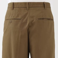 Pantalons Et Shorts^Muji Pantalon Chino à pinces en coton stretch coupe wide homme