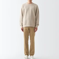 Pantalons Et Shorts^Muji Pantalon Chino en coton stretch coupe slim homme ‐ Longueur 82cm Beige