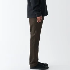 Pantalons Et Shorts^Muji Pantalon Chino en coton stretch coupe slim homme ‐ Longueur 82cm Beige
