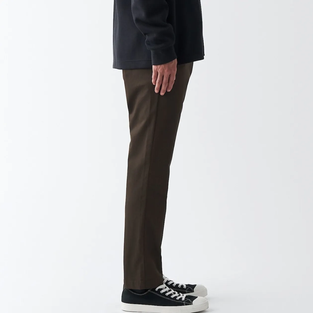 Pantalons Et Shorts^Muji Pantalon Chino en coton stretch coupe slim homme ‐ Longueur 76cm 18855
