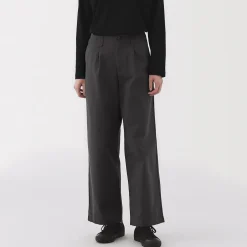 Pantalons, Jupes Et Shorts^Muji Pantalon chino long à pinces en coton coupe large pour femme