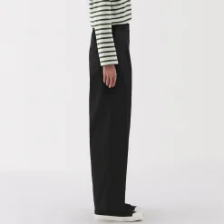 Pantalons, Jupes Et Shorts^Muji Pantalon chino long à pinces en coton coupe large pour femme
