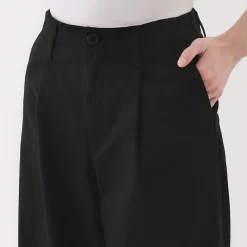 Pantalons, Jupes Et Shorts^Muji Pantalon chino long à pinces en coton coupe large pour femme