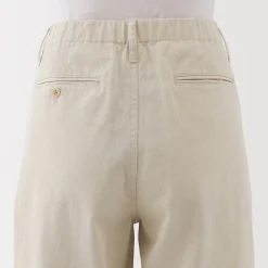 Pantalons, Jupes Et Shorts^Muji Pantalon chino long à pinces en coton coupe large pour femme
