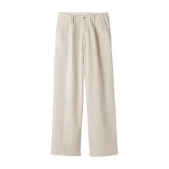 Pantalons, Jupes Et Shorts^Muji Pantalon chino long à pinces en coton coupe large pour femme