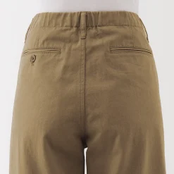 Pantalons, Jupes Et Shorts^Muji Pantalon chino long à pinces en coton coupe large pour femme