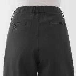 Pantalons, Jupes Et Shorts^Muji Pantalon chino long à pinces en coton coupe large pour femme