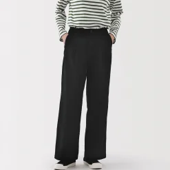 Pantalons, Jupes Et Shorts^Muji Pantalon chino long à pinces en coton coupe large pour femme