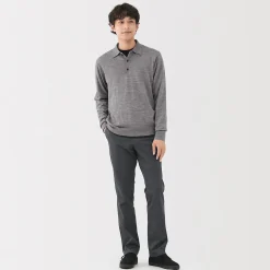 Pantalons Et Shorts^Muji Pantalon Chino long en coton stretch coupe slim pour homme