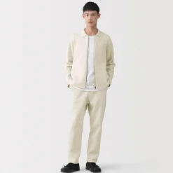 Pantalons Et Shorts^Muji Pantalon confortable en maille côtelée Milano de coton pour homme