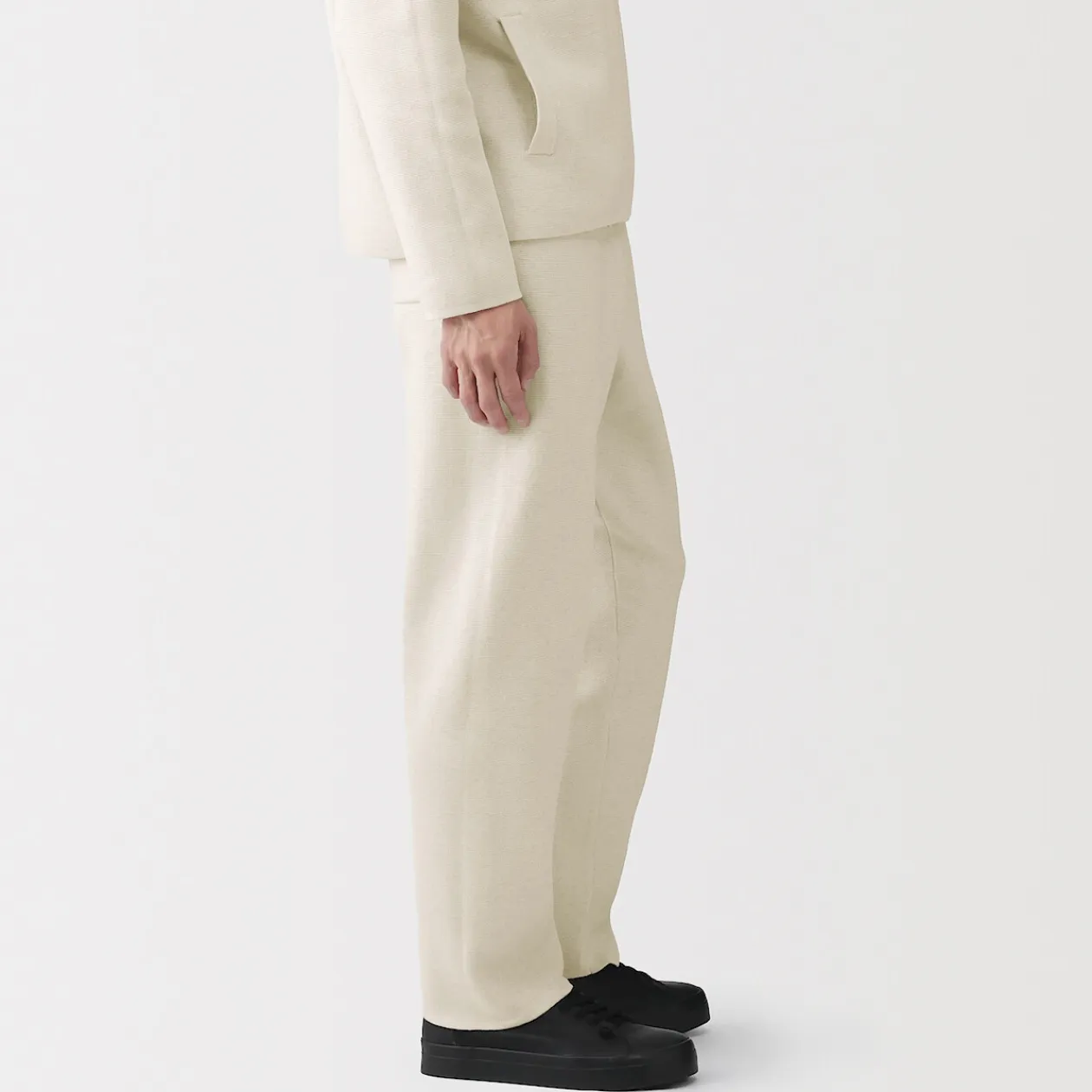 Pantalons Et Shorts^Muji Pantalon confortable en maille côtelée Milano de coton pour homme