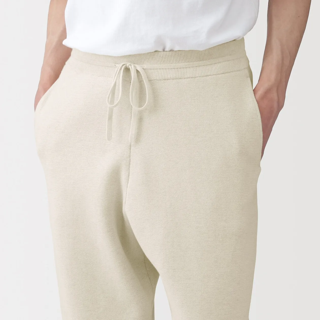 Pantalons Et Shorts^Muji Pantalon confortable en maille côtelée Milano de coton pour homme