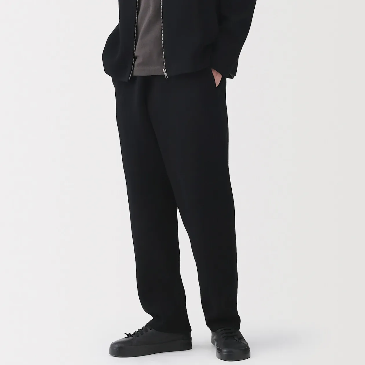 Pantalons Et Shorts^Muji Pantalon confortable en maille côtelée Milano de coton pour homme