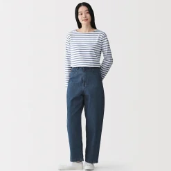 Pantalons, Jupes Et Shorts^Muji Pantalon coupe cocon en denim et kapok mélangé pour femme