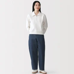 Pantalons, Jupes Et Shorts^Muji Pantalon coupe cocon en denim et kapok mélangé pour femme