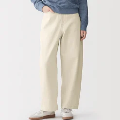 Pantalons, Jupes Et Shorts^Muji Pantalon coupe cocon en denim et kapok mélangé pour femme