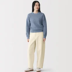 Pantalons, Jupes Et Shorts^Muji Pantalon coupe cocon en denim et kapok mélangé pour femme