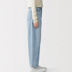 Pantalons, Jupes Et Shorts^Muji Pantalon coupe cocon en denim et kapok mélangé pour femme