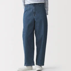 Pantalons, Jupes Et Shorts^Muji Pantalon coupe cocon en denim et kapok mélangé pour femme