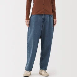 Pantalons, Jupes Et Shorts^Muji Pantalon coupe cocon en denim et kapok mélangé pour femme