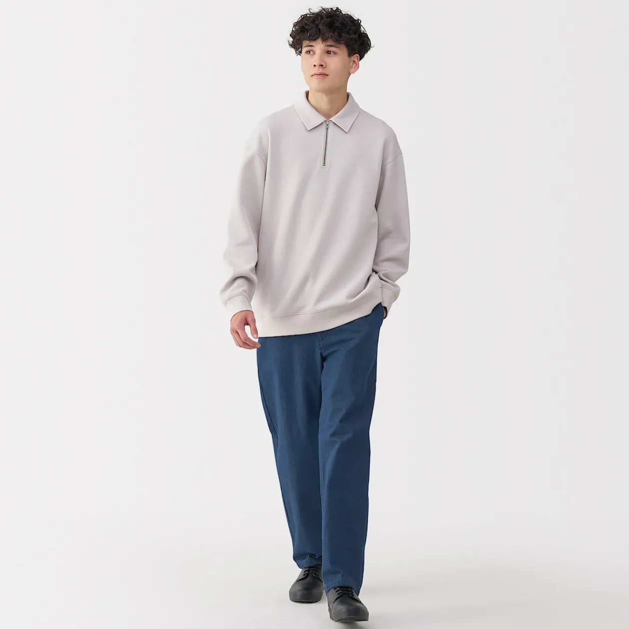 Pantalons Et Shorts^Muji Pantalon coupe confortable en denim lavé pour homme ‐ Indigo