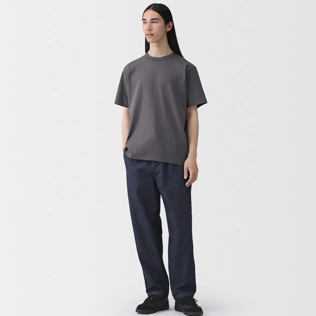 Pantalons Et Shorts^Muji Pantalon coupe confortable en denim lavé pour homme ‐ Indigo
