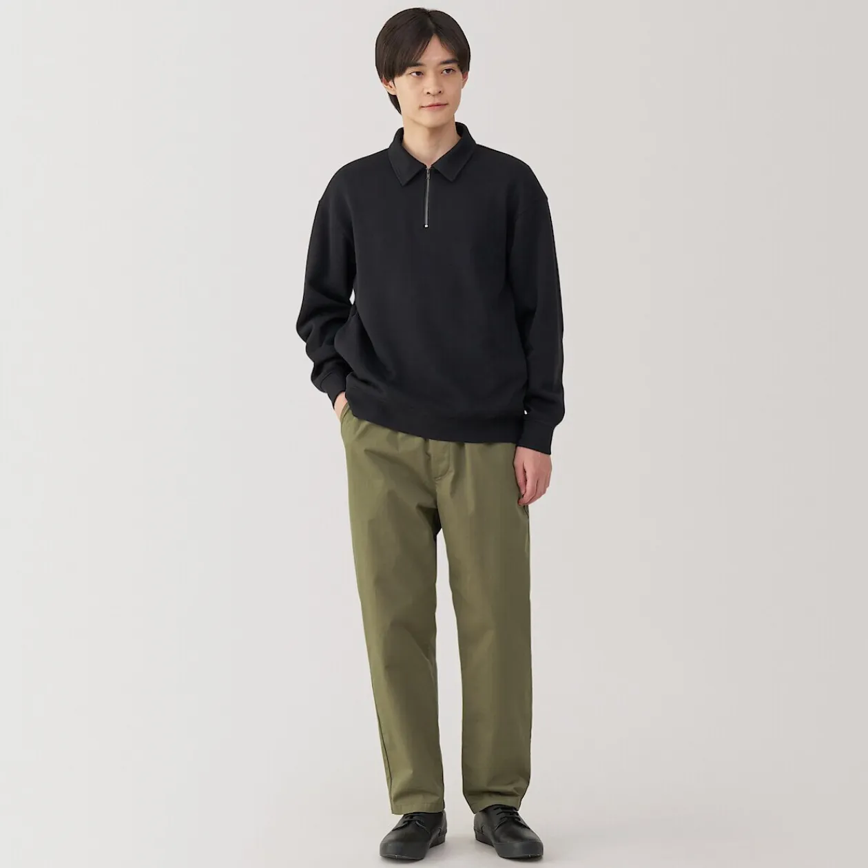 Pantalons Et Shorts^Muji Pantalon coupe confortable en coton lavé pour homme